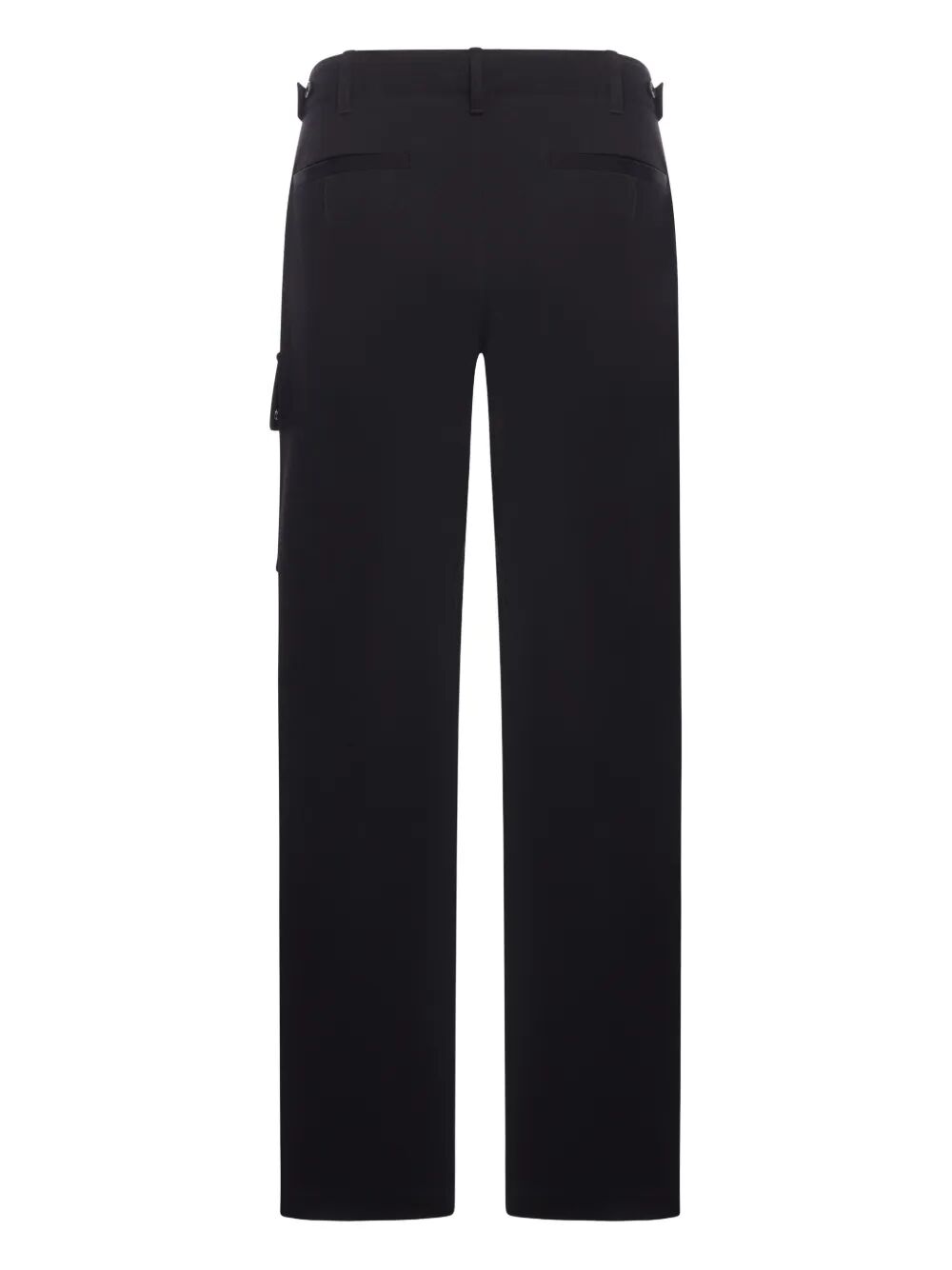 Fendi Men Gabardine Cargo Trousers With Large Patch Pocket FENDI