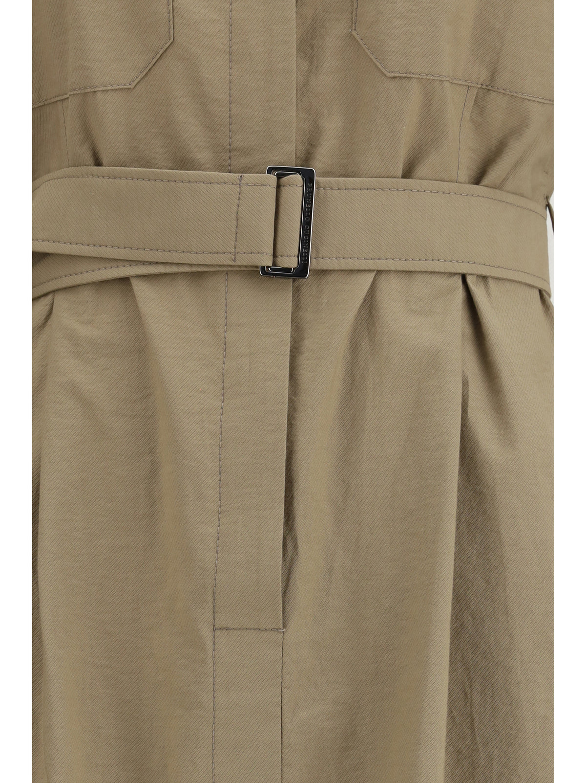 Brunello Cucinelli Women Pocket Belted Midi Dress BRUNELLO CUCINELLI