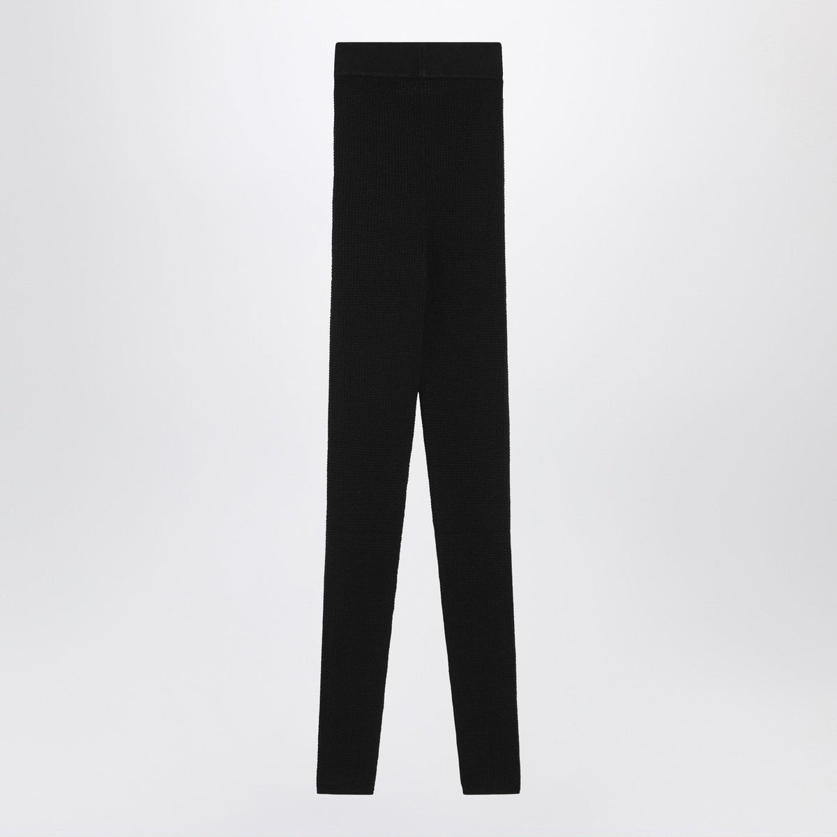 Fear Of God Essentials Black Leggings In Stretch Waffle Fabric Women Fear of God Essentials