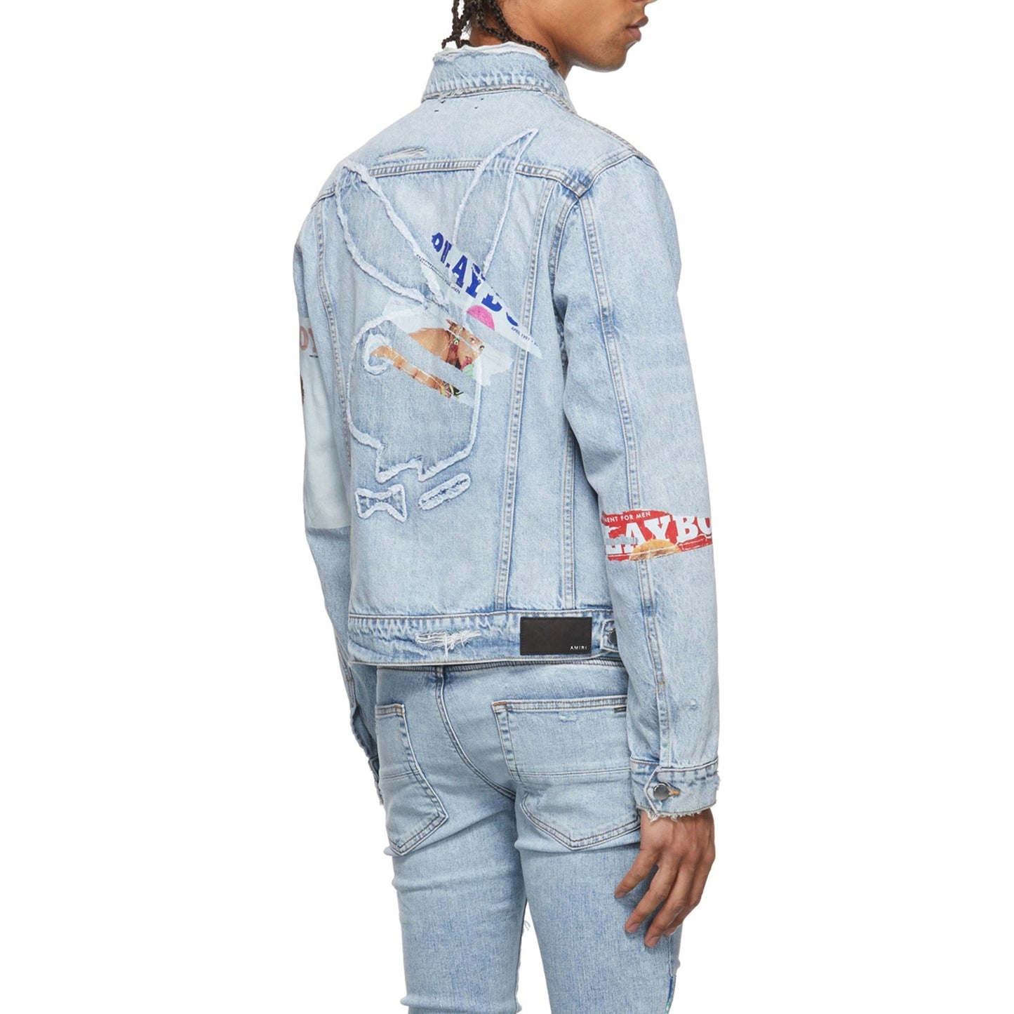 Amiri Playboy Magazine Trucker Denim Jacket Men AMIRI