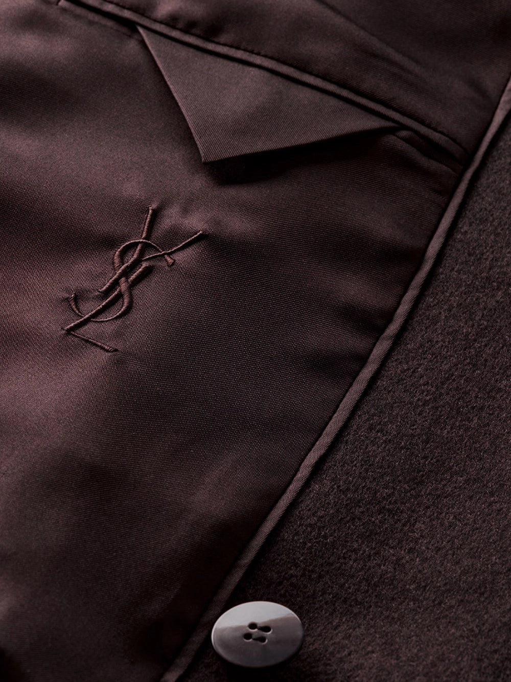 Saint Laurent Men Coat In Double Face Brushed Wool Felt SAINT LAURENT
