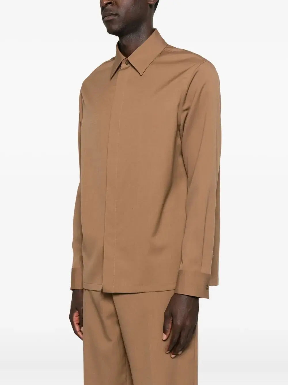 Fendi Men Wool Gabardine Shirt FENDI