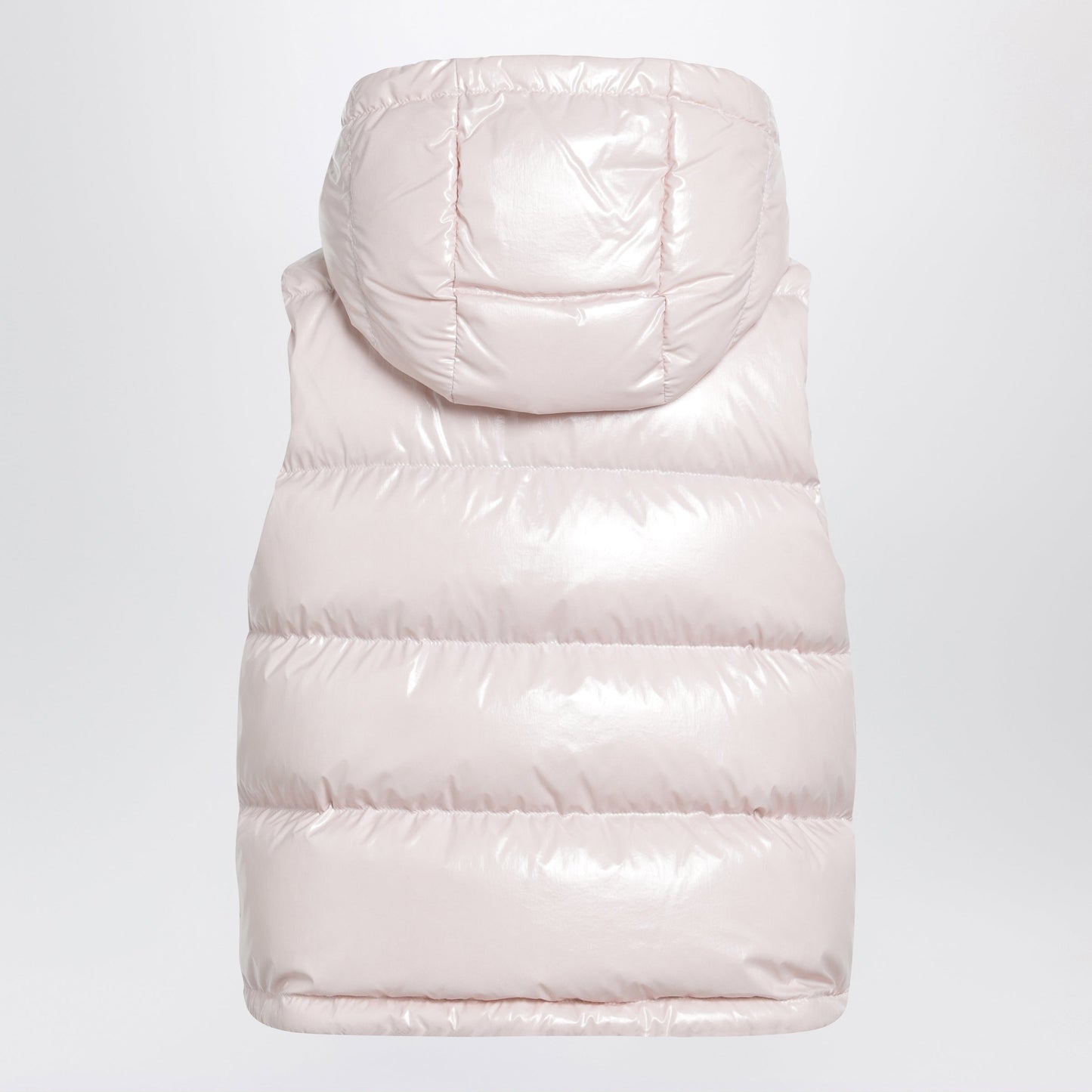 Moncler Niverolle Short Down Vest In Nylon, Pink Women MONCLER