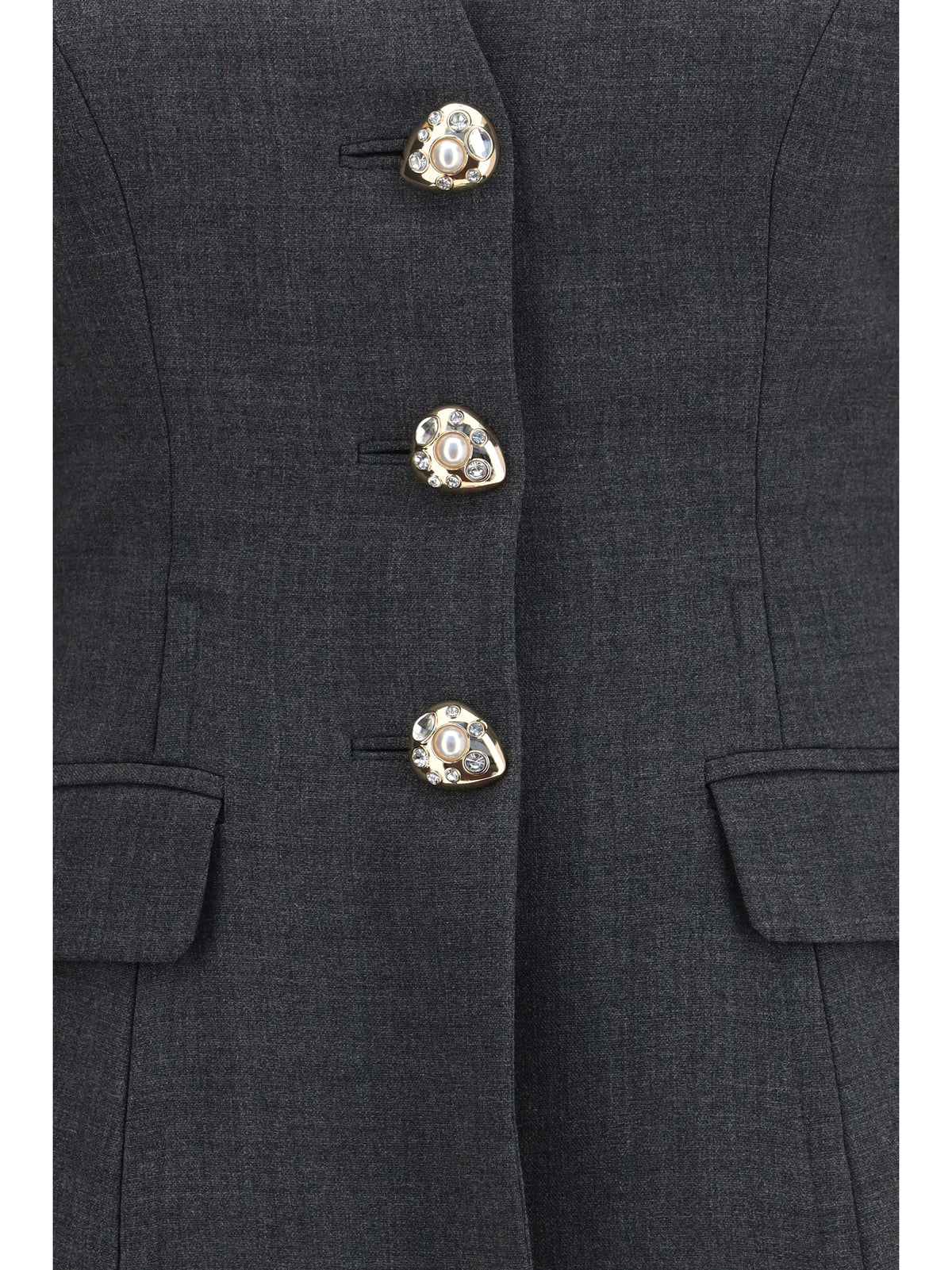 Self-Portrait Women Wool Peplum Blazer SELF-PORTRAIT