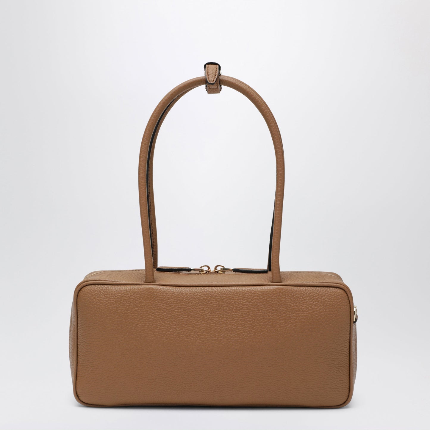 Prada Medium Caramel-Colored Leather Top-Handle Bag Women PRADA