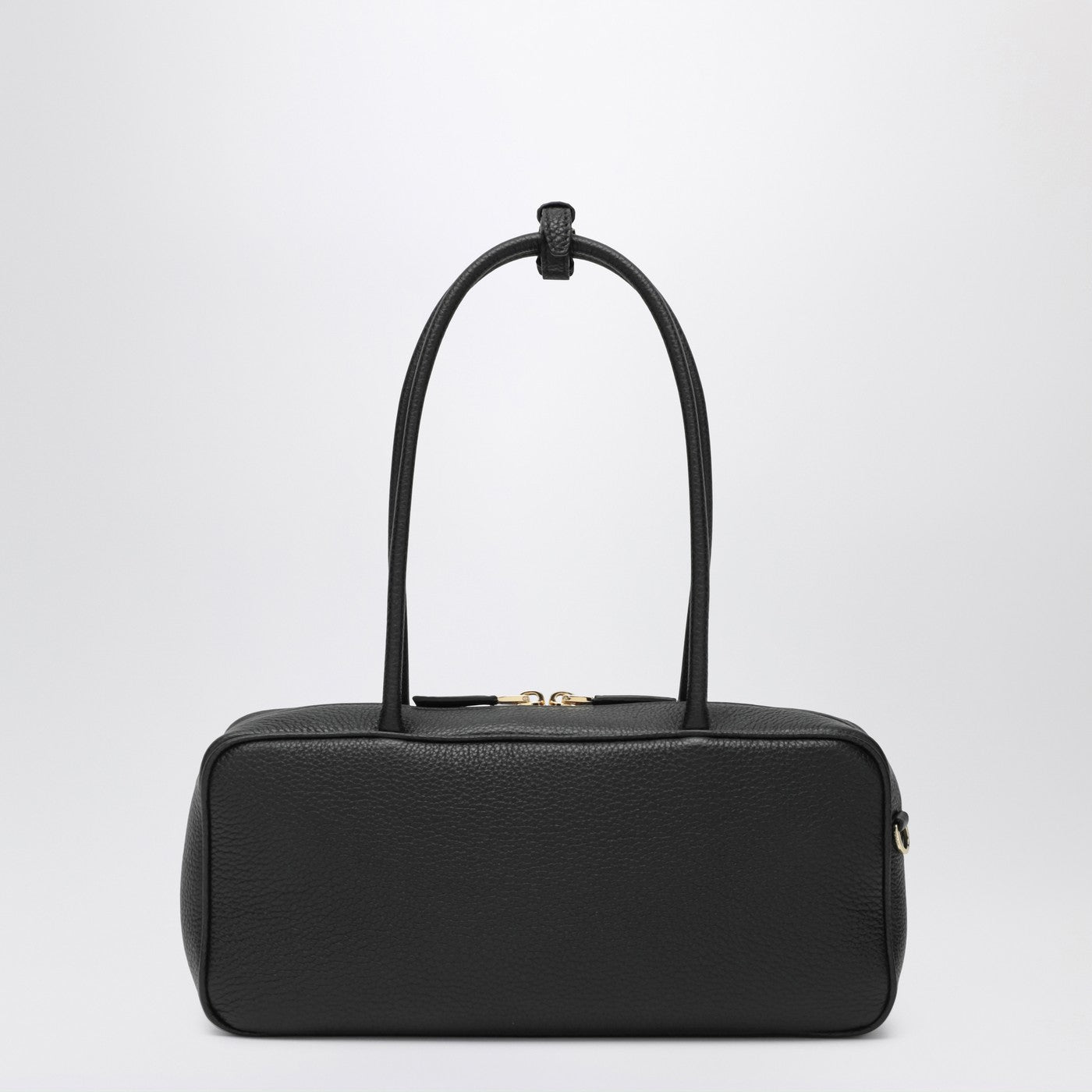 Prada Medium Black Leather Bowling Bag Women PRADA