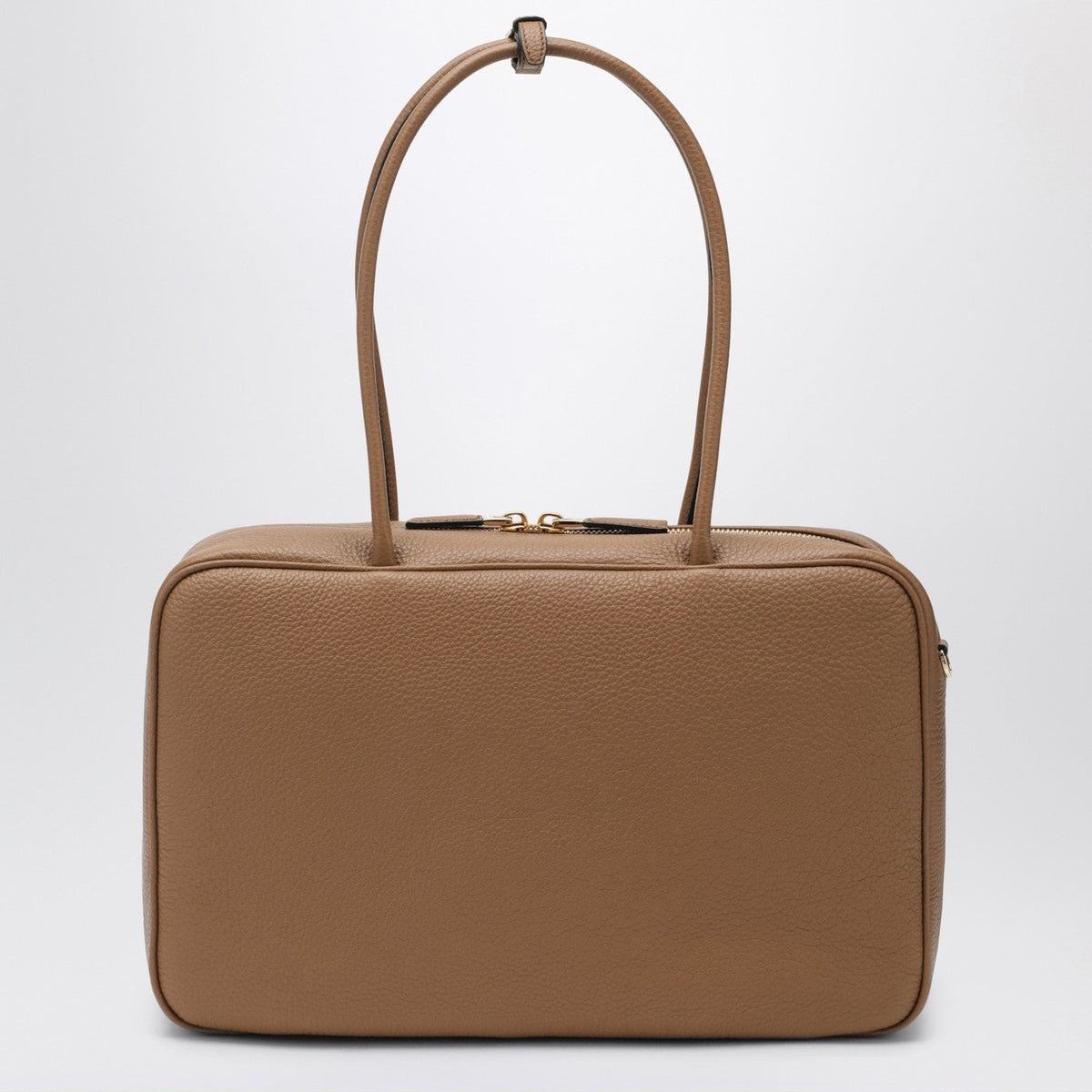 Prada Large Duffle Bag In Caramel Leather Women PRADA