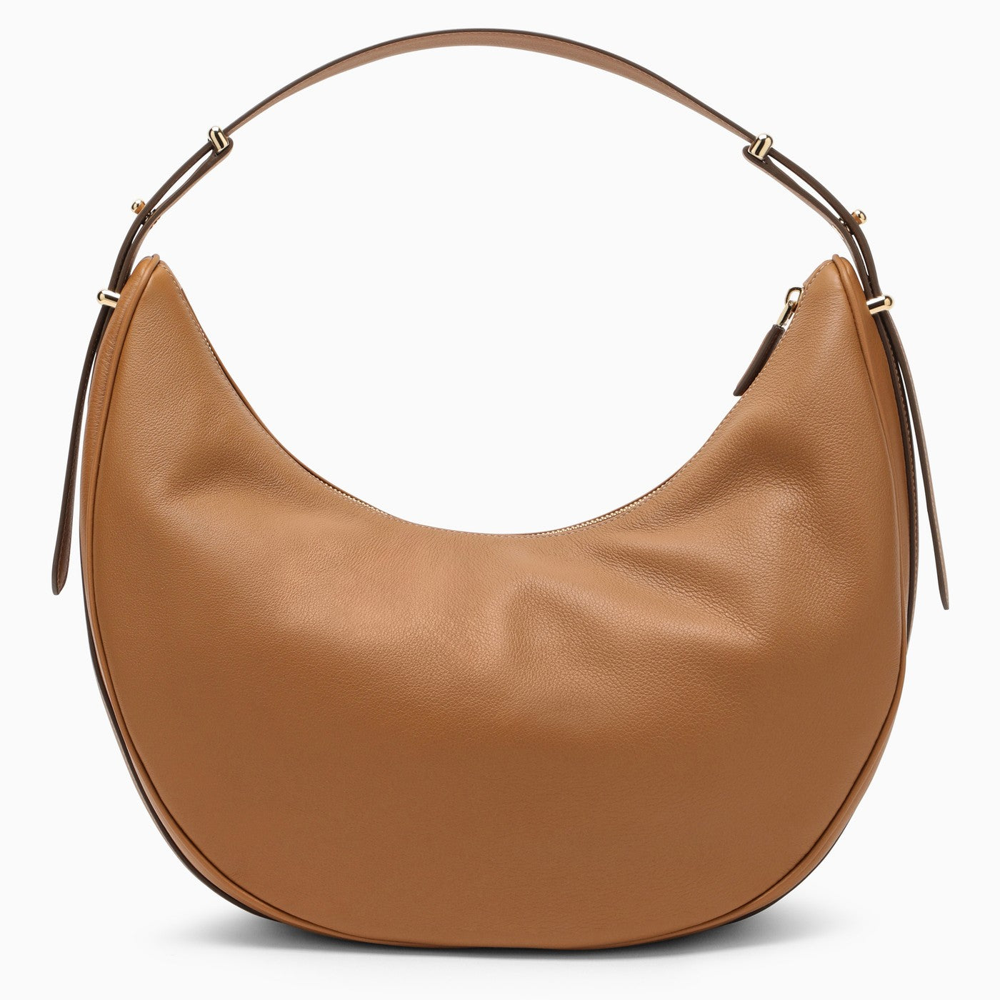 Prada Prada Arque Caramel Large Leather Shoulder Bag Women PRADA