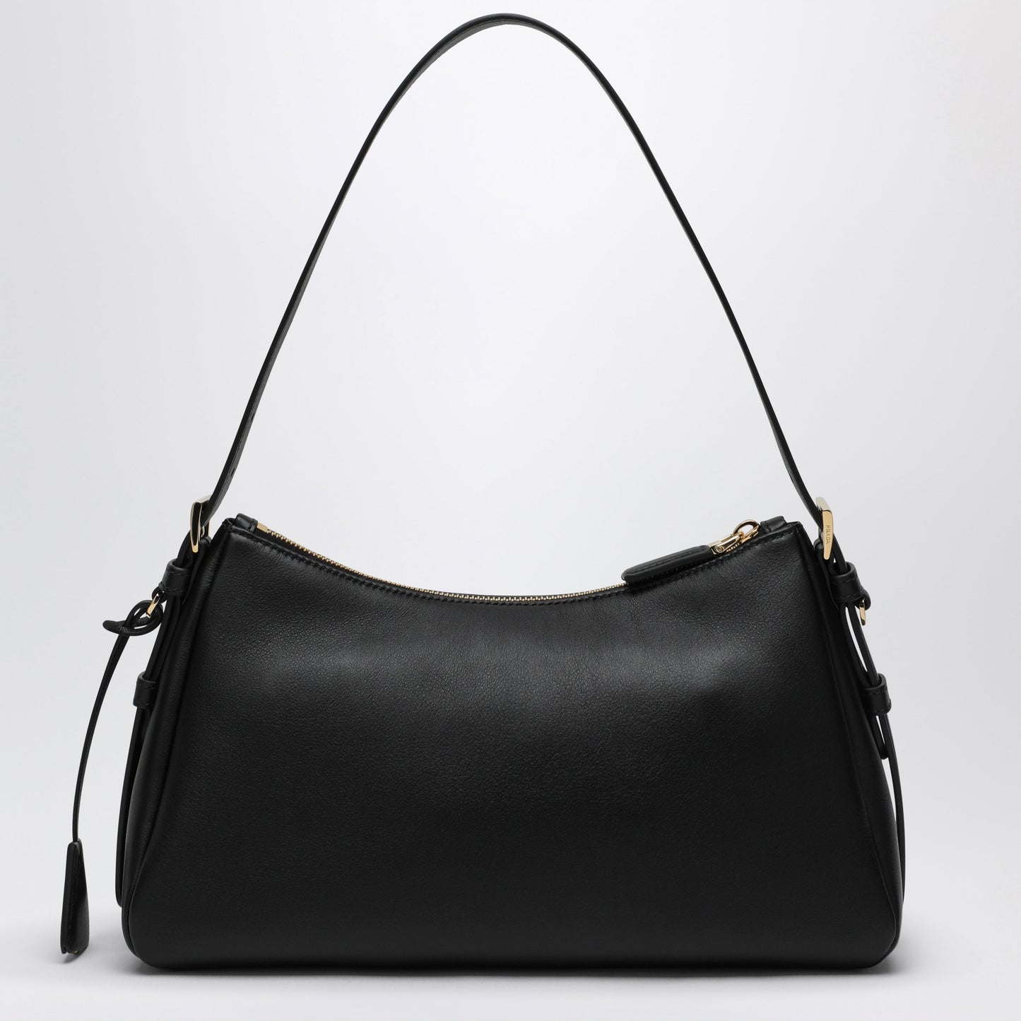 Prada Prada Aimee Medium Black Leather Bag Women PRADA