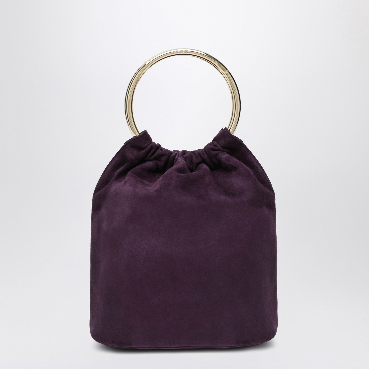 Prada Mini Bucket Bag In Plum Suede Women PRADA