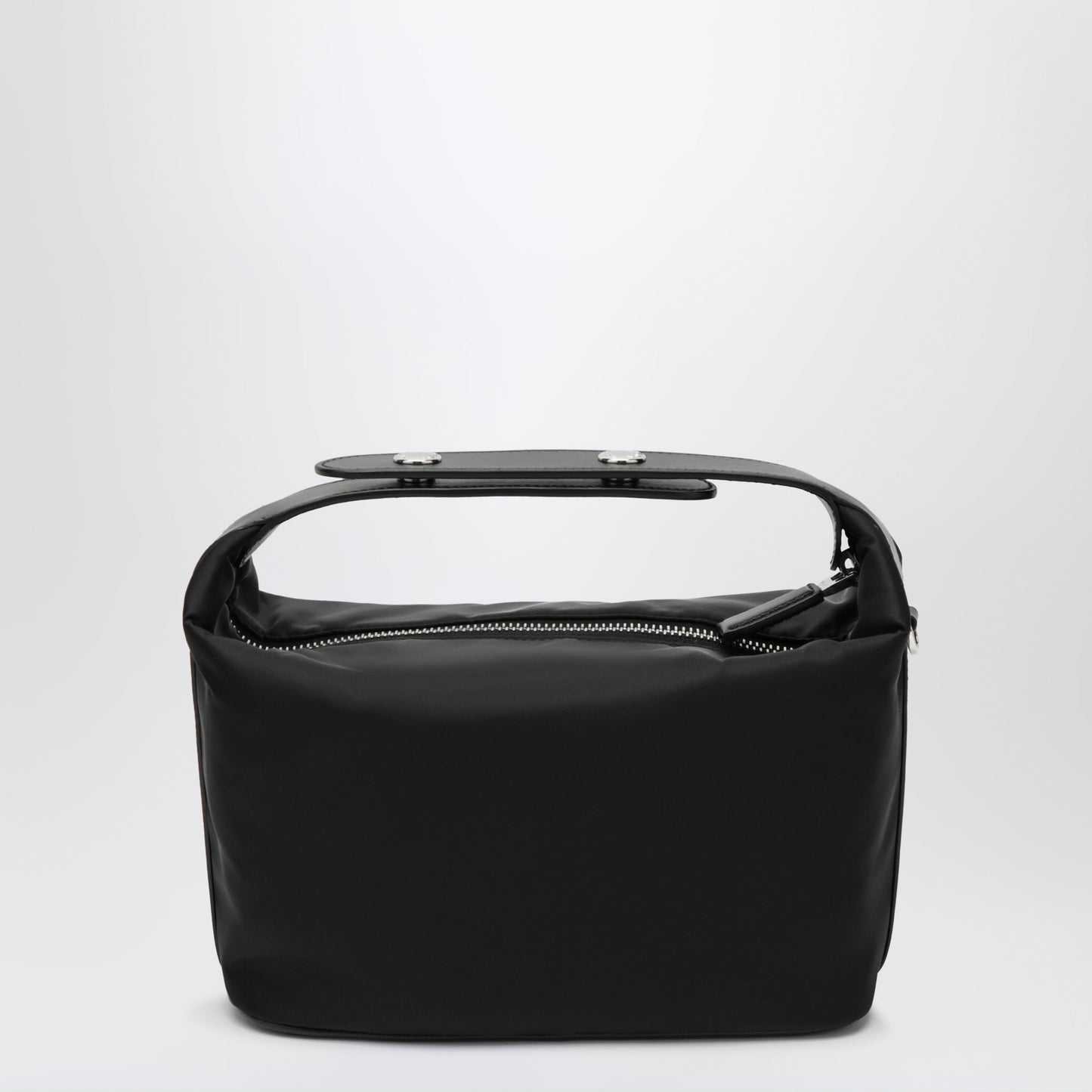 Prada Cherie Mini Bag In Re-Nylon With Leather Trim, Black Women PRADA