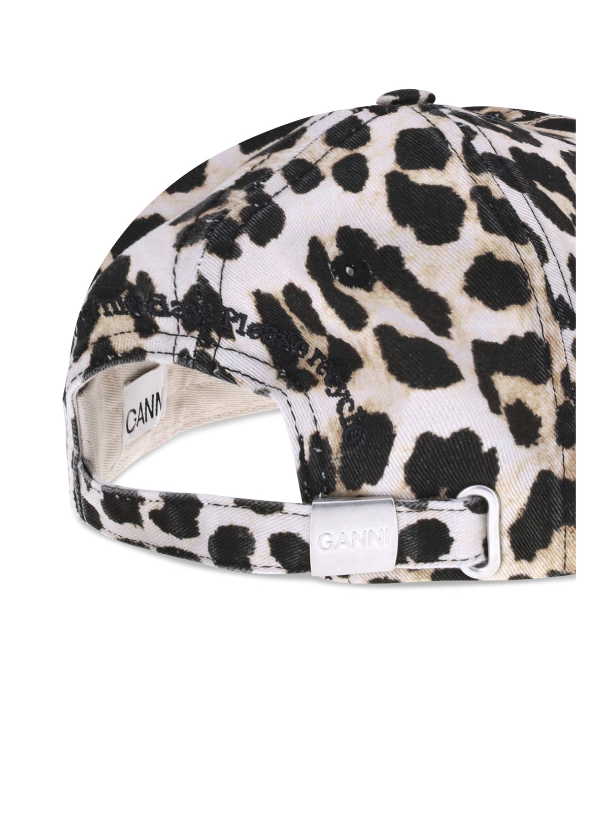 Ganni Women Leopard Baseball Hat GANNI
