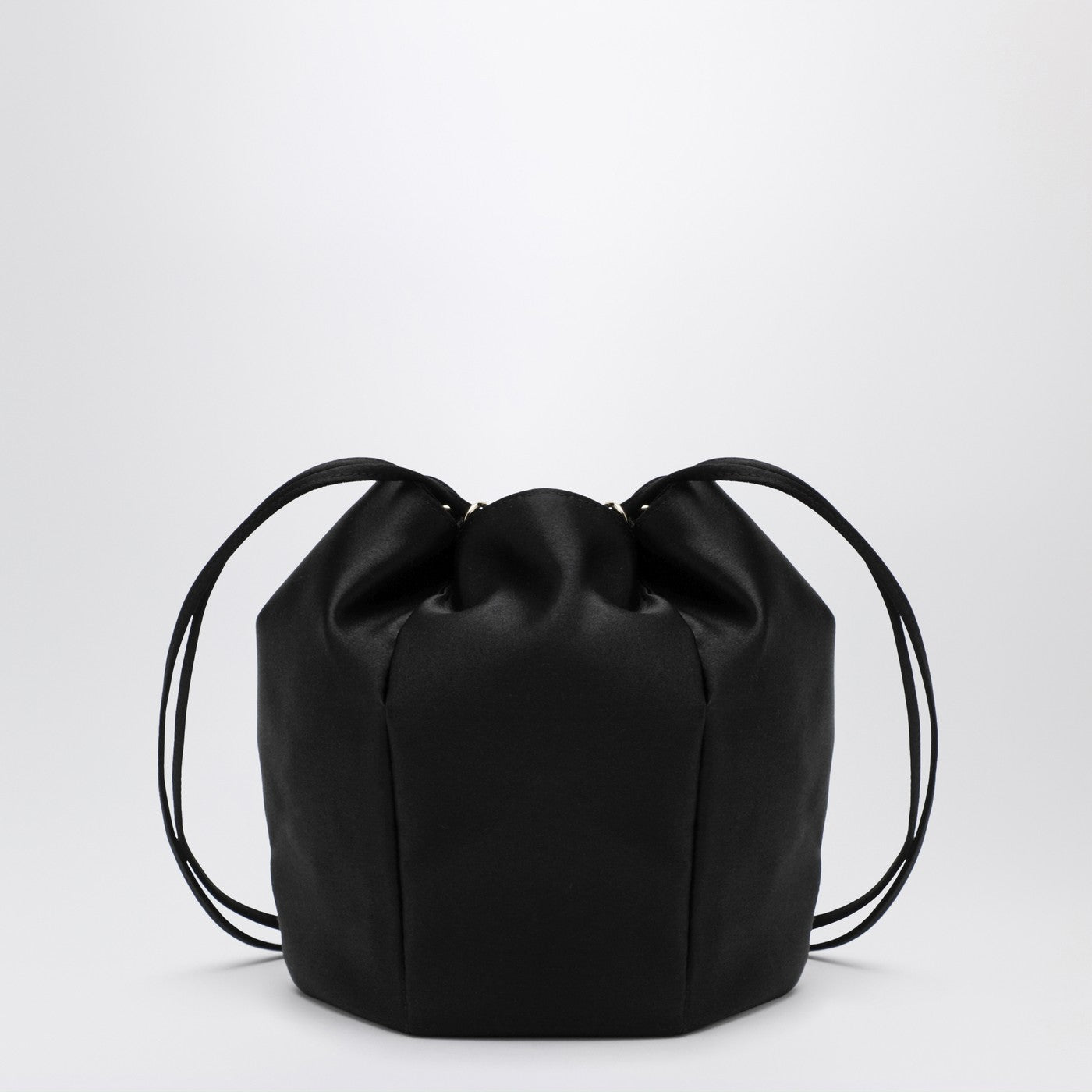 Prada Mini Black Satin Bucket Bag Women PRADA