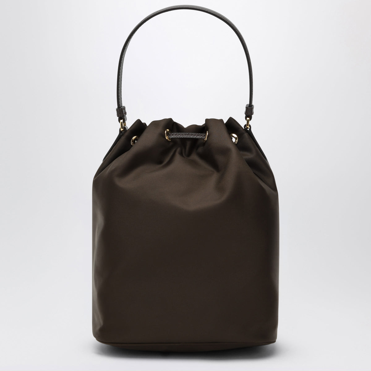 Prada Prada Duet Bucket Bag In Burnt Brown Re-Nylon Women PRADA