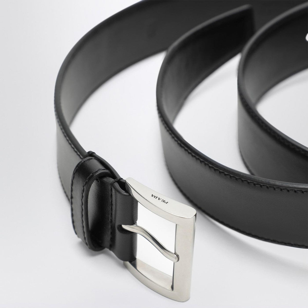 Prada Black Leather Belt Women Women PRADA