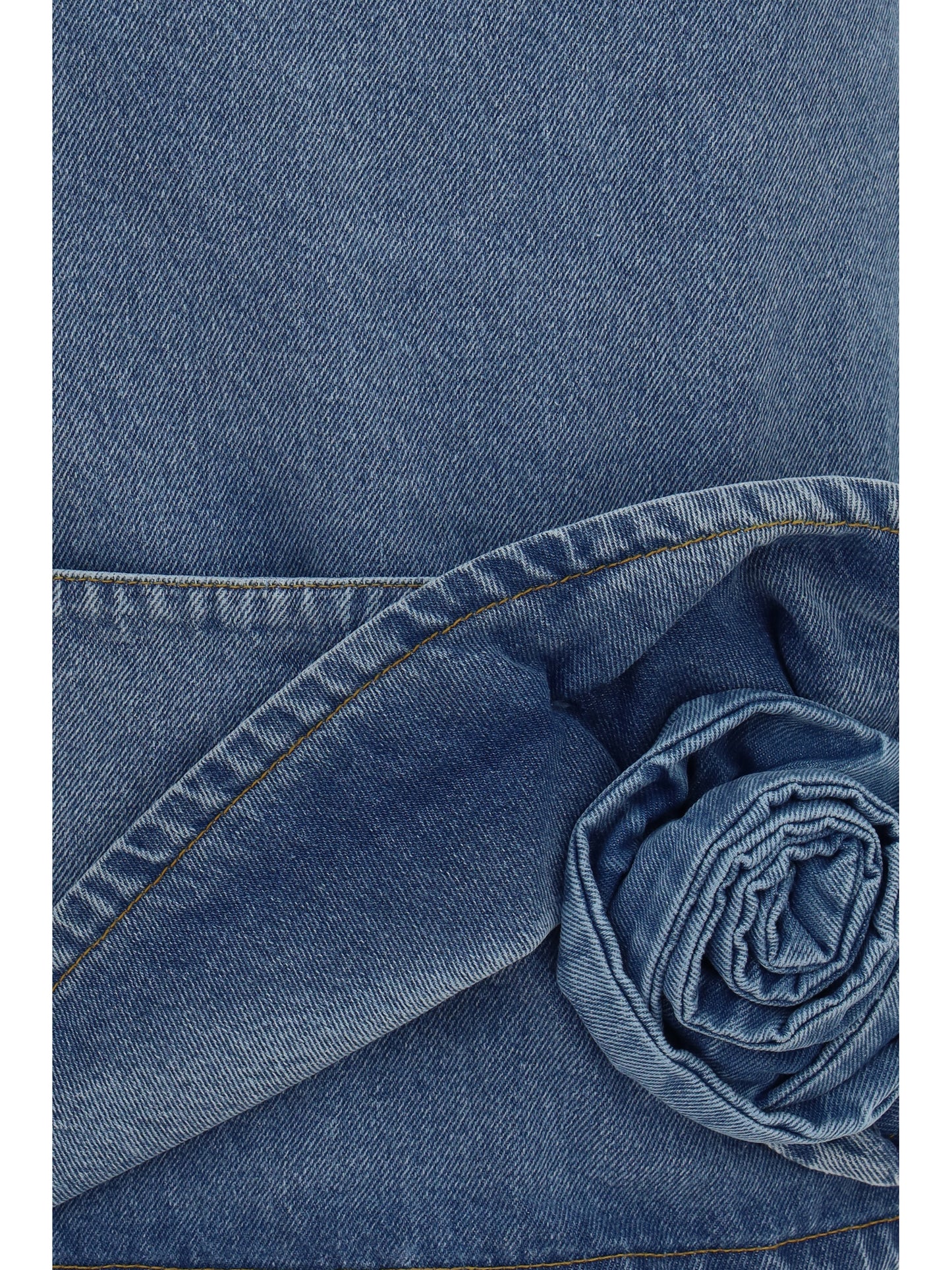 Magda Butrym Women Halterneck Denim Mini Dress MAGDA BUTRYM