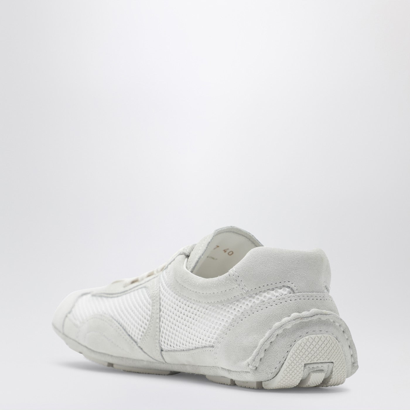 Prada Montecarlo Re-Edition 2005 Sneakers In White Leather And Mesh Women PRADA