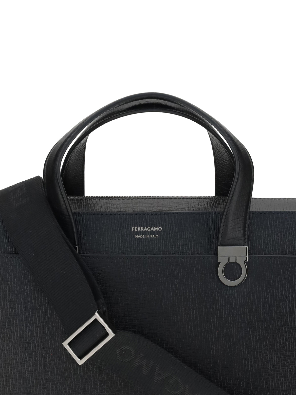 Ferragamo Men Gancini Business Handbag
