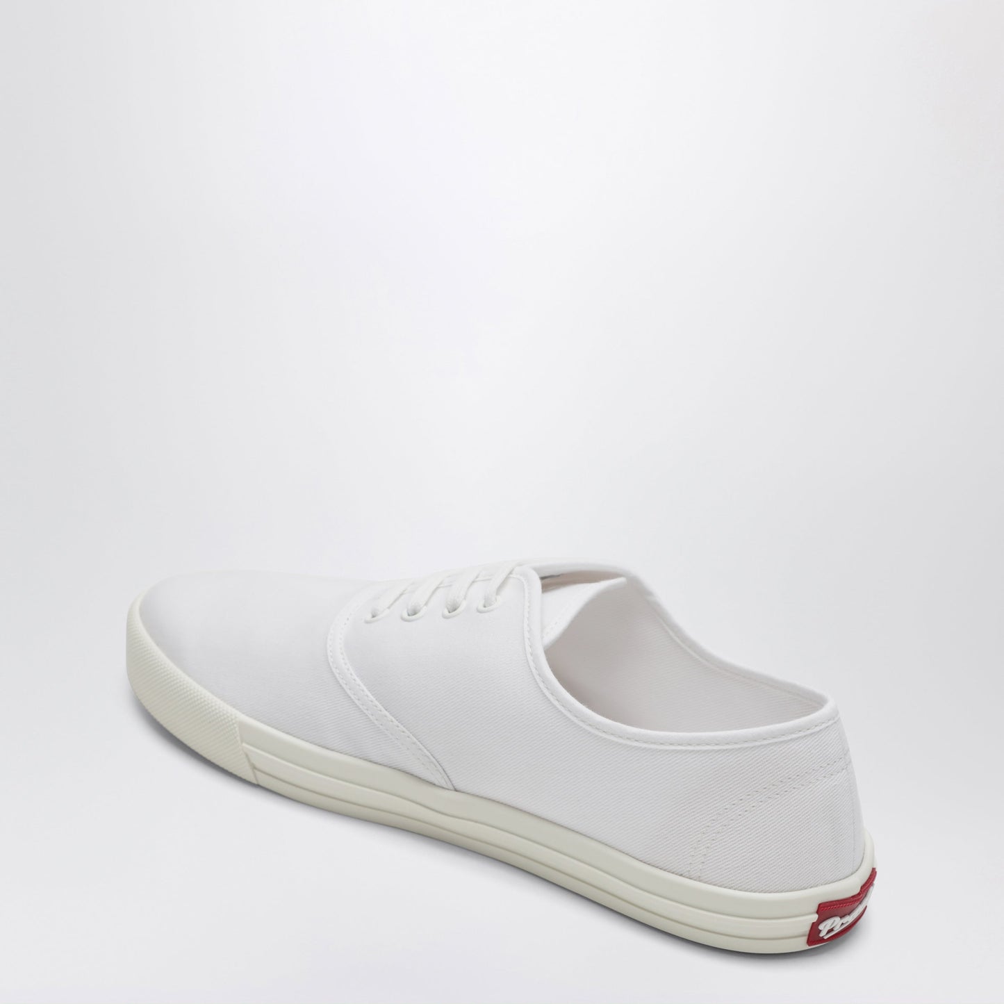 Prada Sneakers In White Drill Fabric Women PRADA