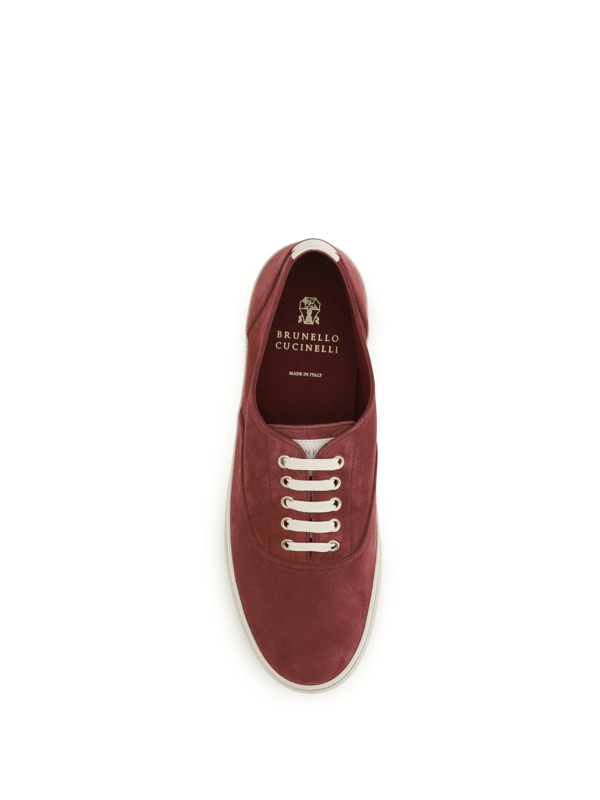 Brunello Cucinelli Men Reversed Calfskin Sneakers
