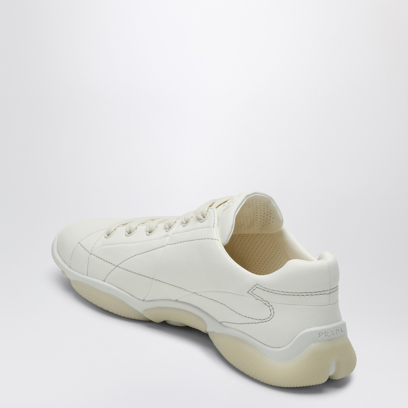 Prada Sneakers Ivory In Nappa Women PRADA