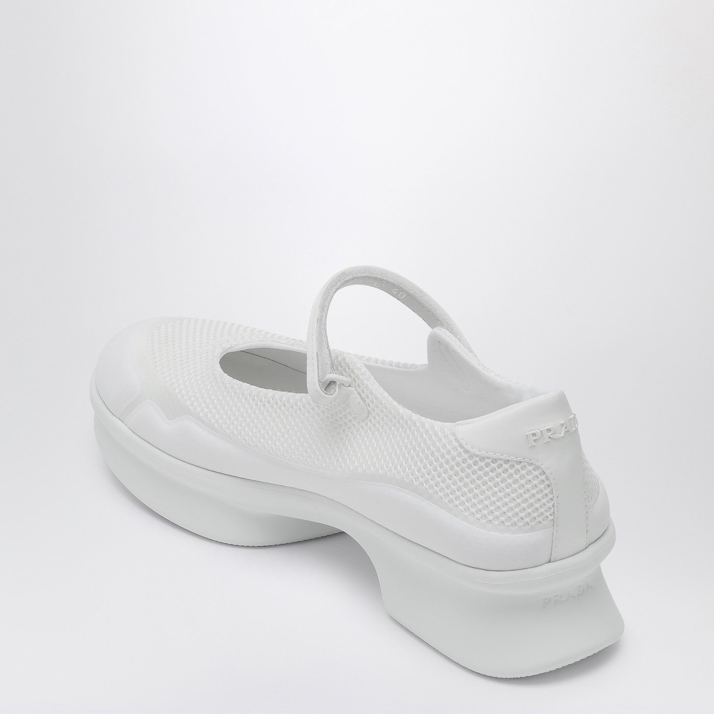 Prada White Mesh Ballerina Women PRADA