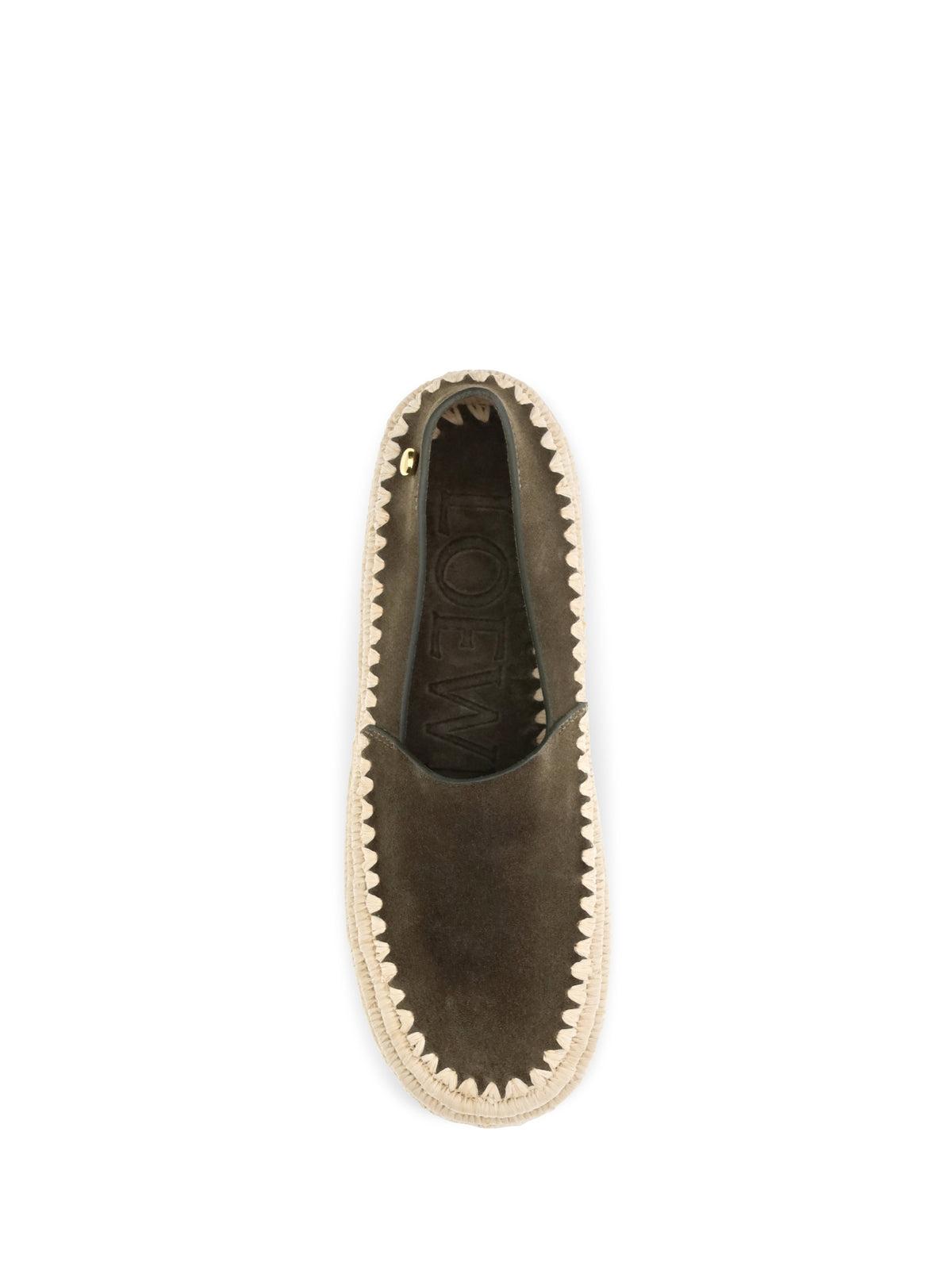 Loewe Women Rio Suede And Raffia Espadrillas LOEWE