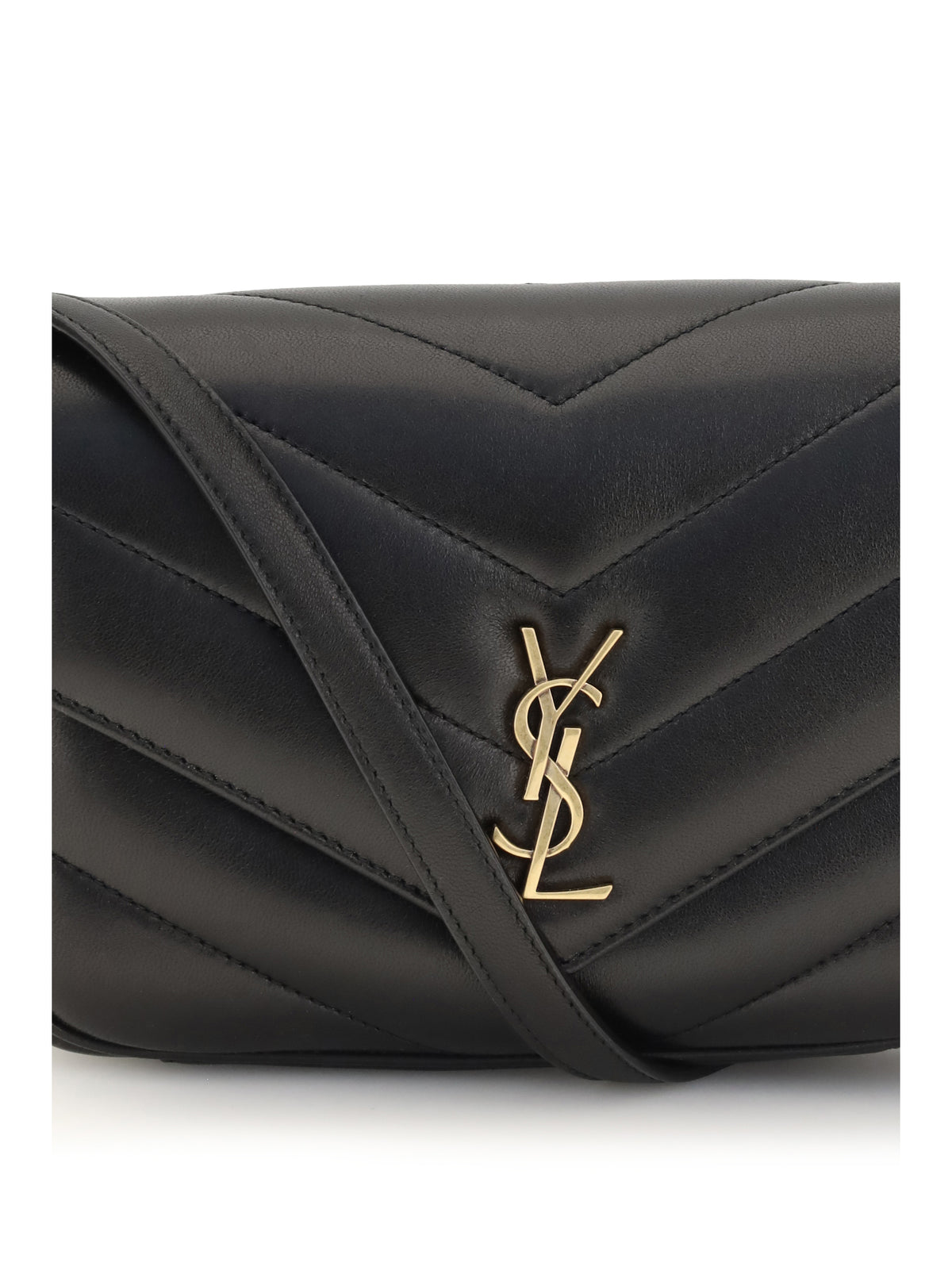 Saint Laurent Women Loulou Cassandre Toy Lambskin Shoulder Bag SAINT LAURENT