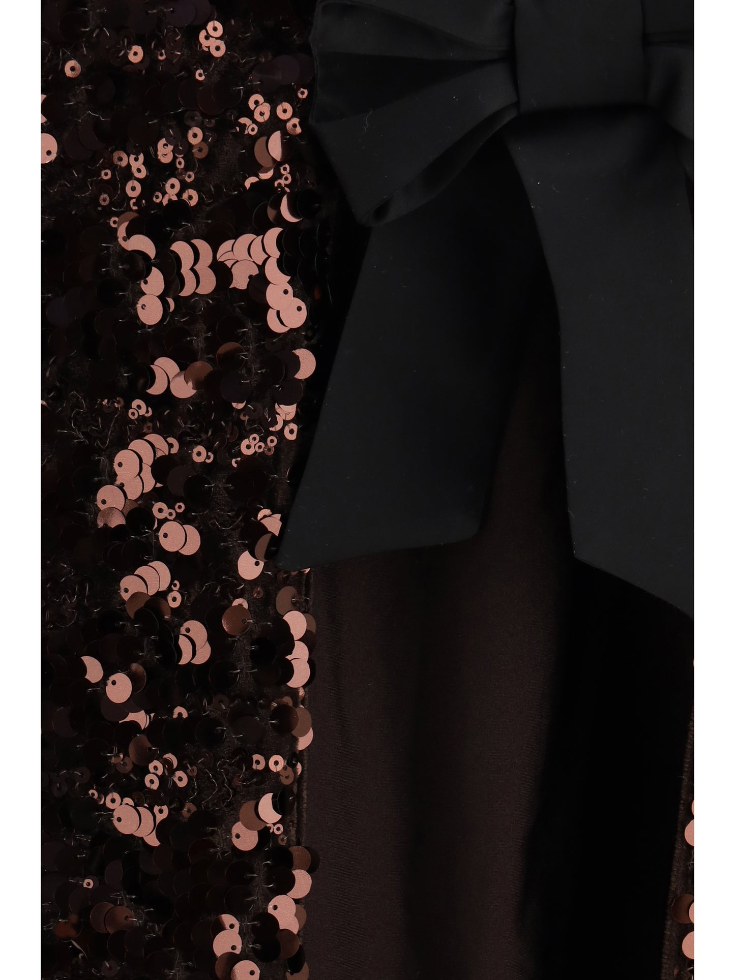 Ganni Women Sequin Top With Bow Back GANNI