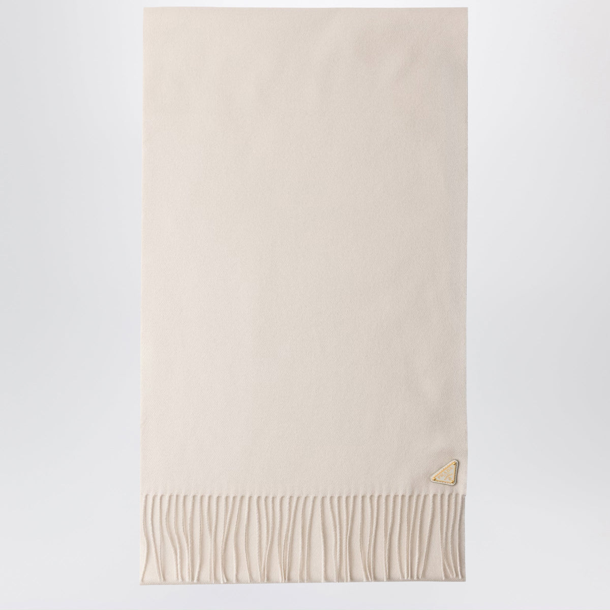 Prada Talc Silk And Cashmere Scarf Women PRADA