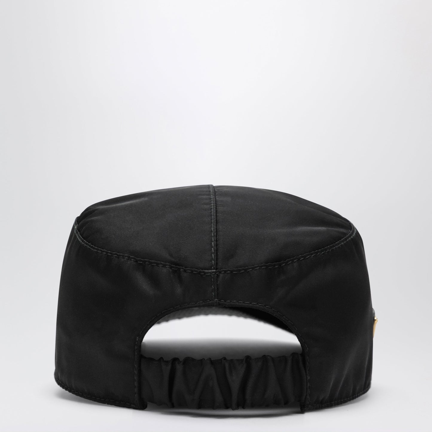 Prada Cap With Visor In Black Re-Nylon Women PRADA