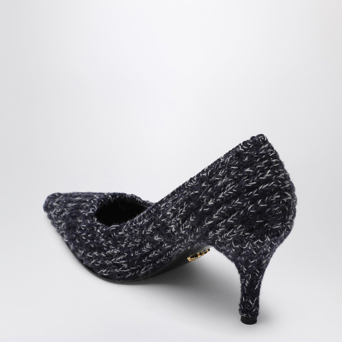 Prada Blue Knitted Decollete Women PRADA
