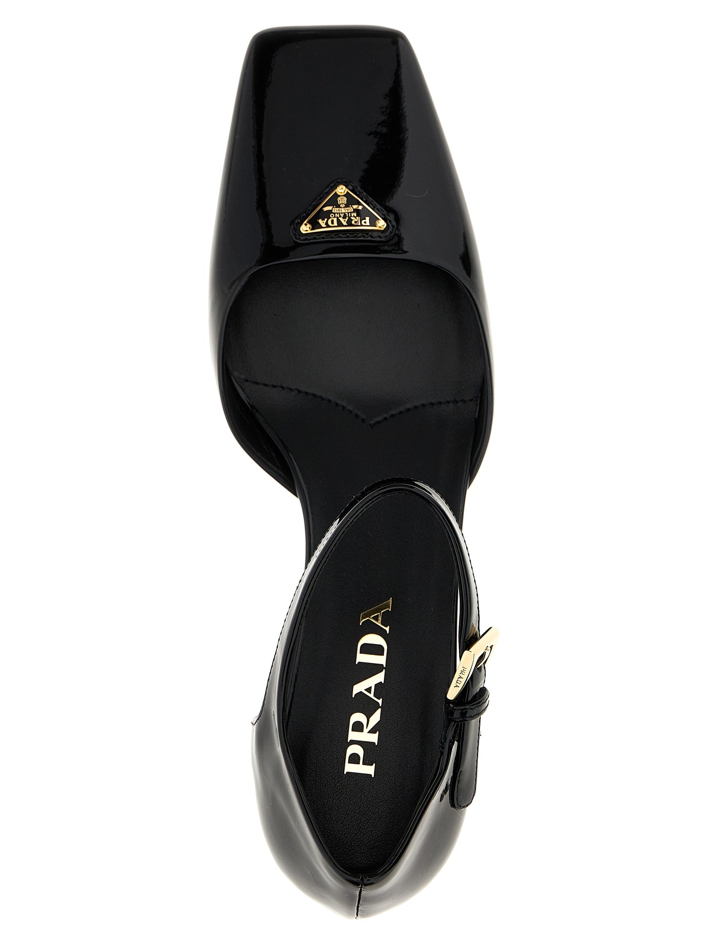 Prada Women Logo Patent Pumps PRADA