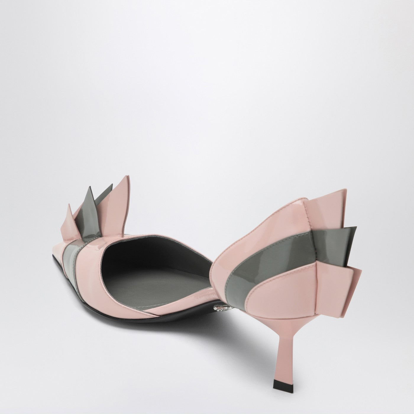 Prada Patent Leather Pumps In Orchid/Steel Women PRADA
