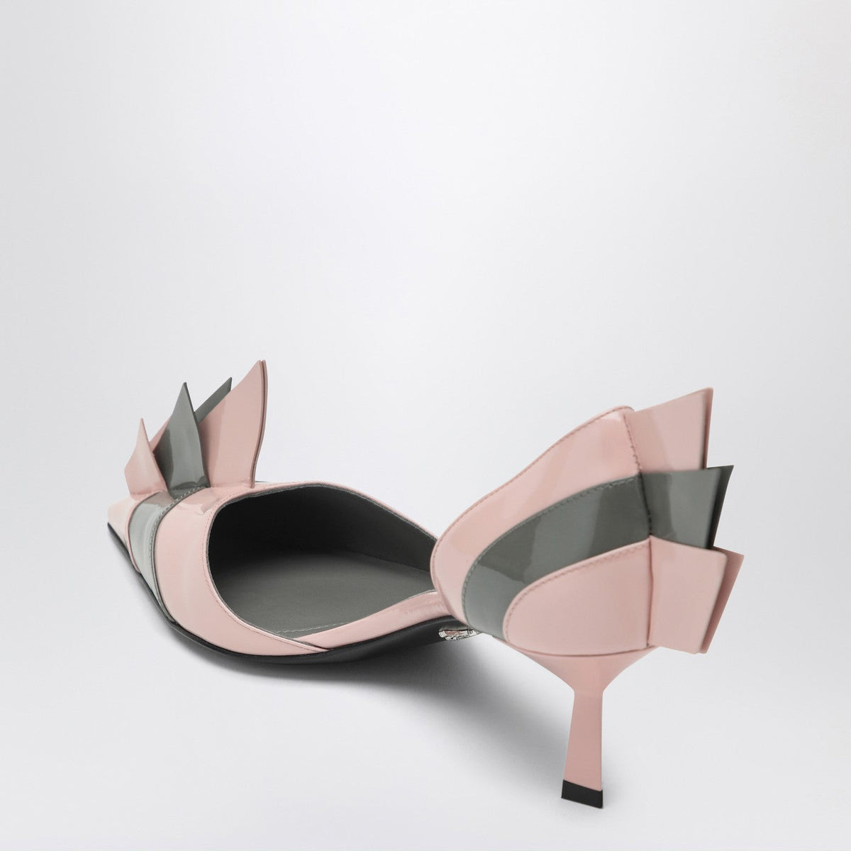 Prada Patent Leather Pumps In Orchid/Steel Women PRADA