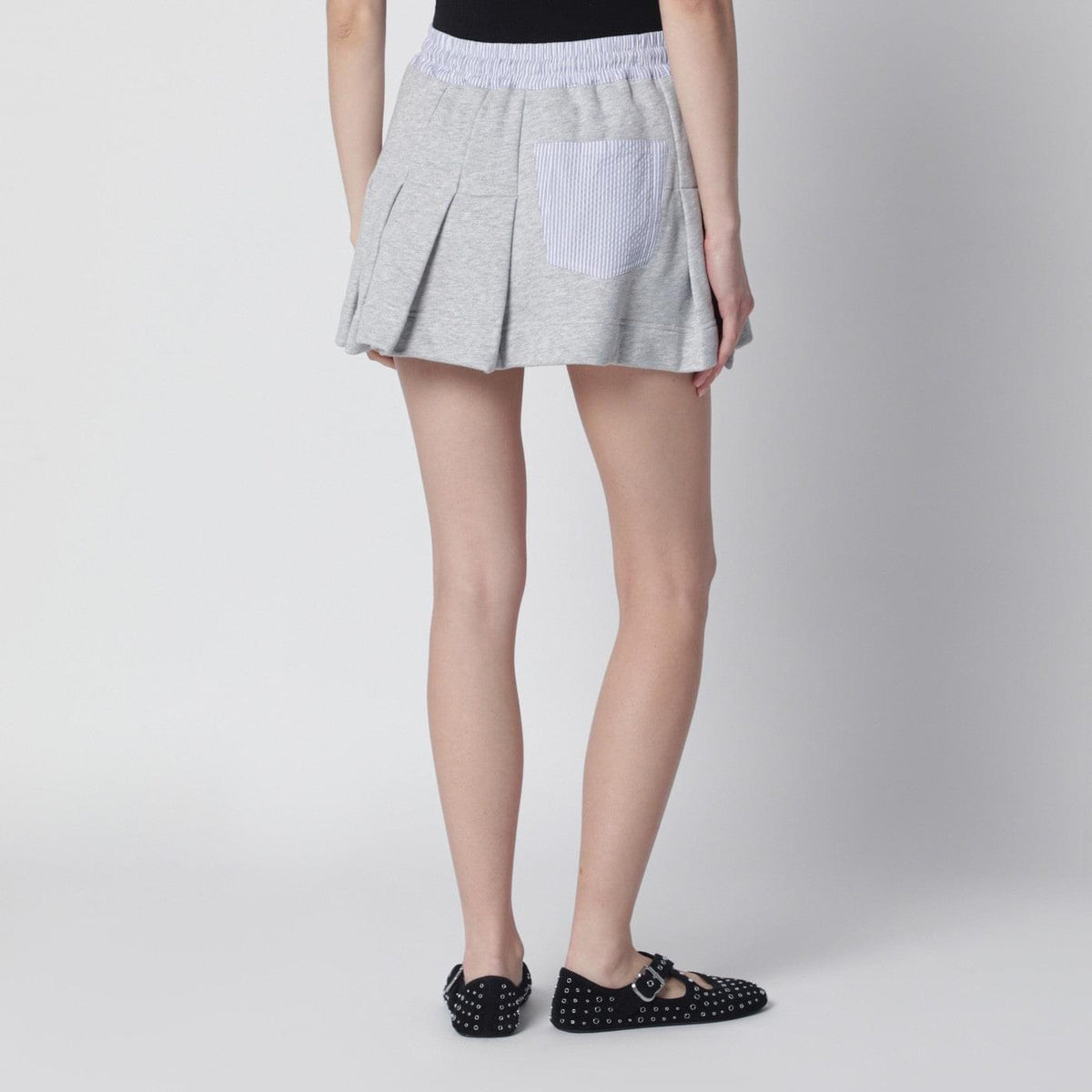 Vivienne Westwood Grey Mini Skirt With Orb Logo Women VIVIENNE WESTWOOD