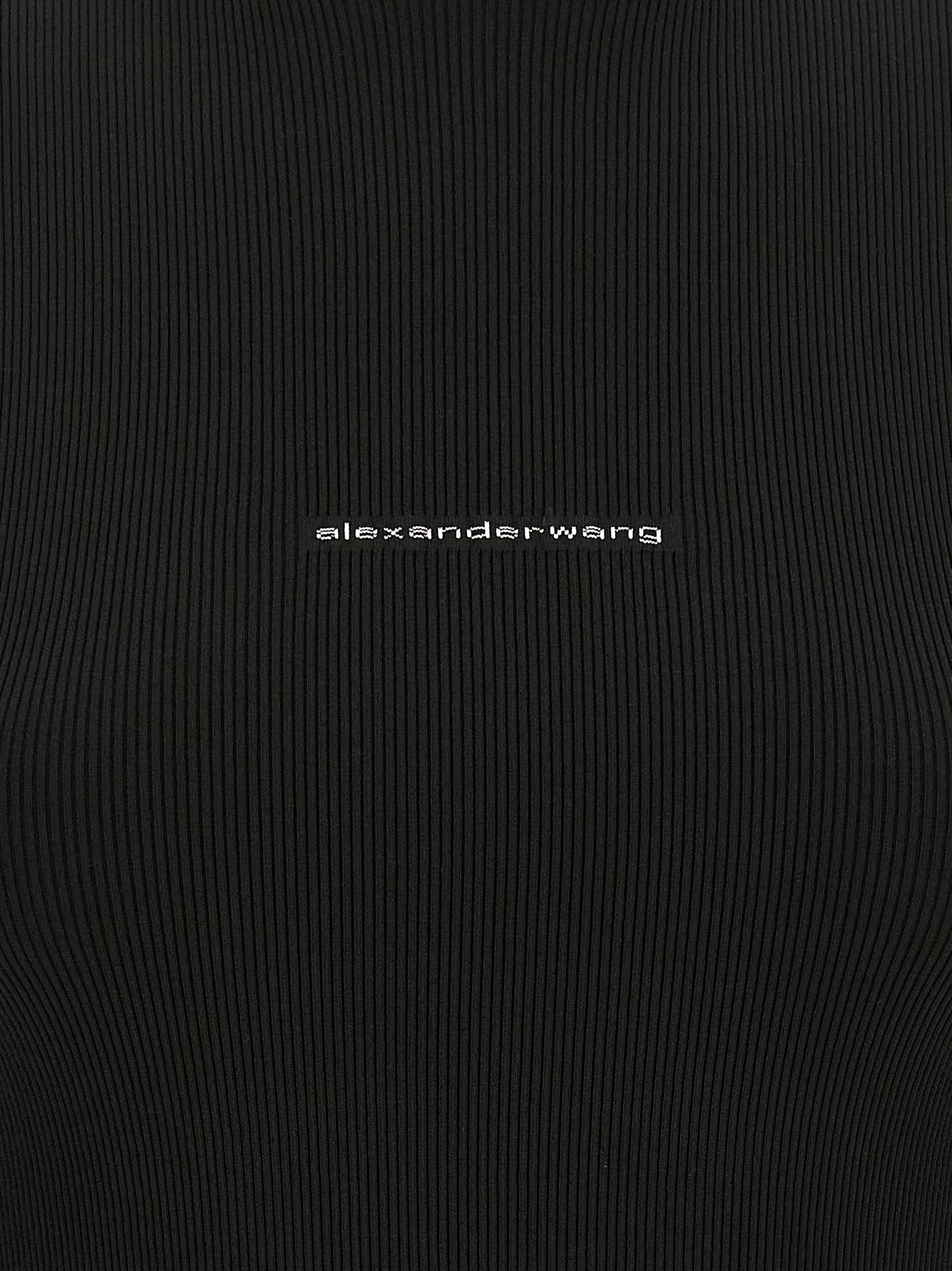 Alexander Wang Women Ribbed Sweater With Logo ALEXANDER WANG