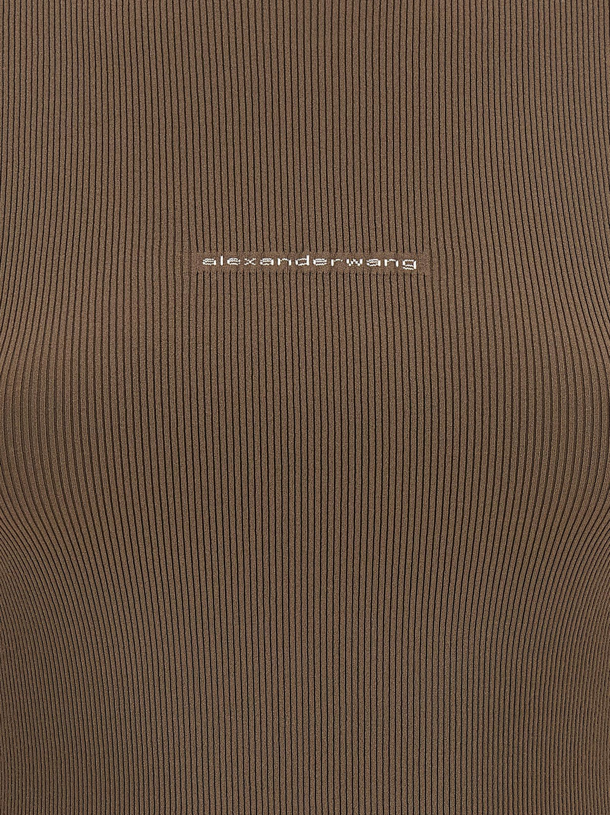 Alexander Wang Women Logo Ribbed Sweater ALEXANDER WANG