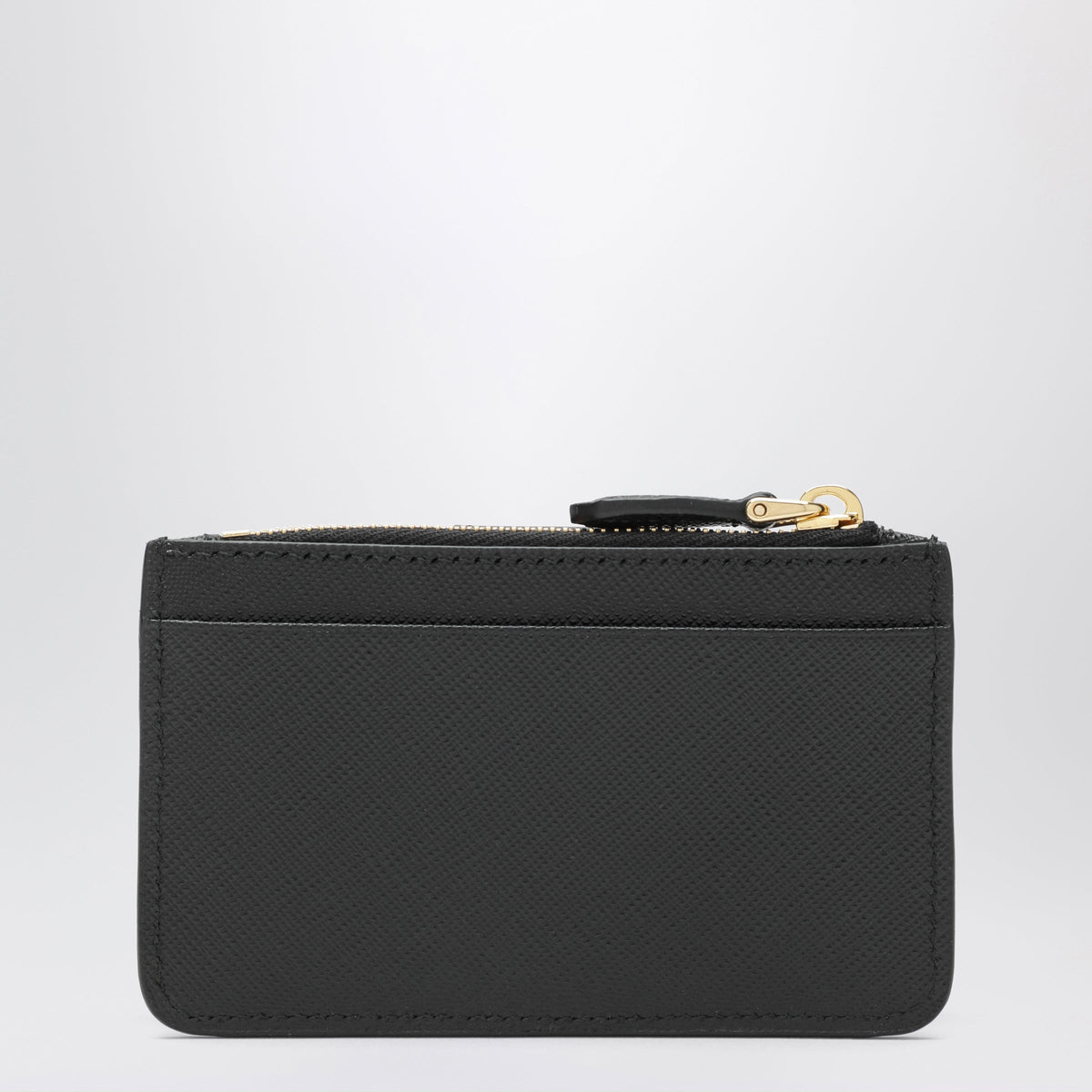 Prada Black Saffiano Leather Card Holder Women PRADA