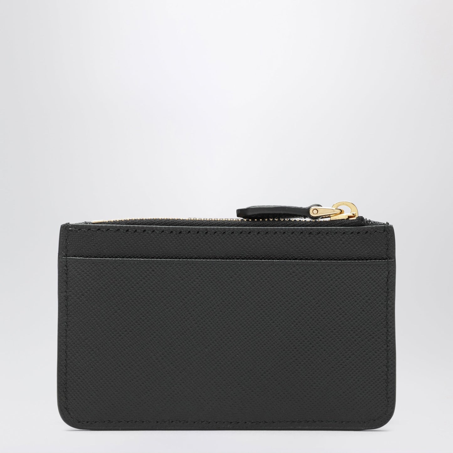 Prada Black Saffiano Leather Card Holder Women PRADA