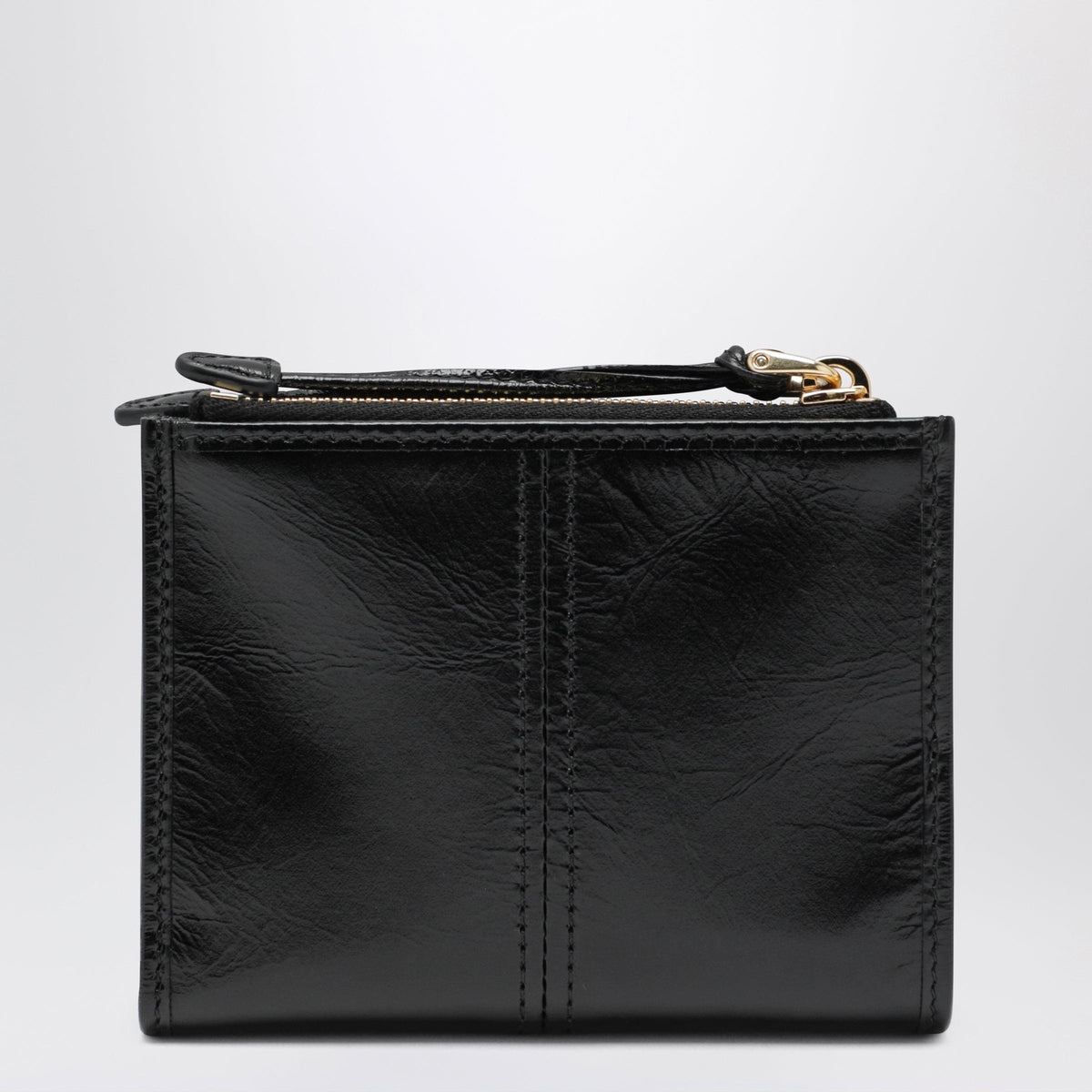 Prada Black Leather Small Wallet Women Women PRADA