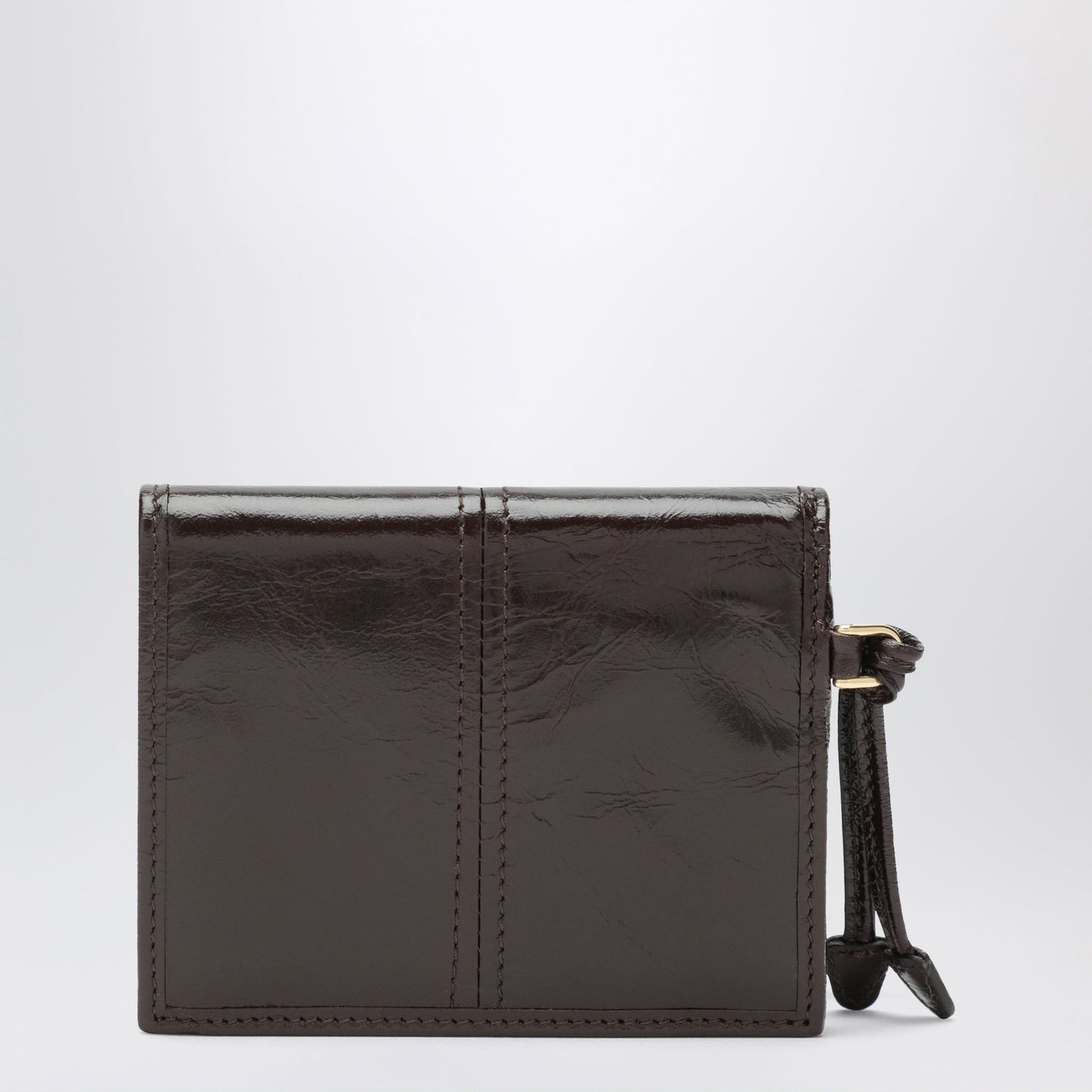 Prada Small Dark Brown Calfskin Wallet Women PRADA