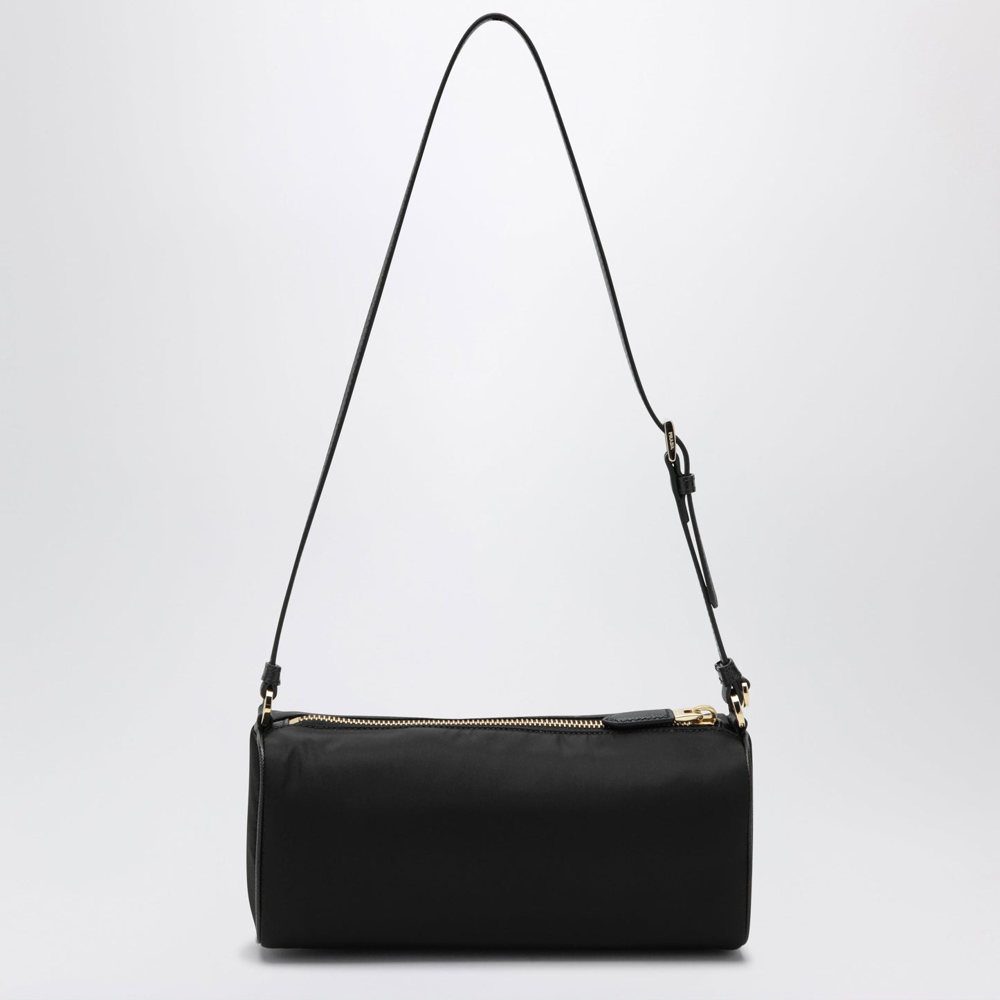 Prada Re-Nylon Pouch With Leather Handle In Black Women PRADA