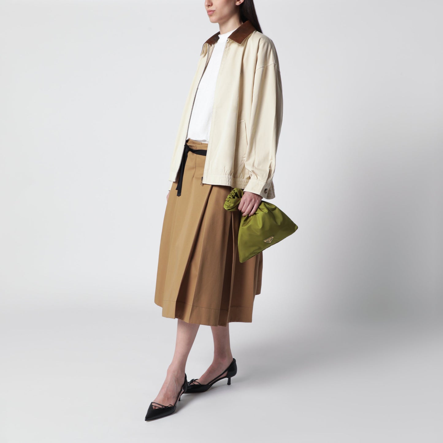 Prada Prada Wish Pouch In Ivy Green Re-Nylon Women PRADA