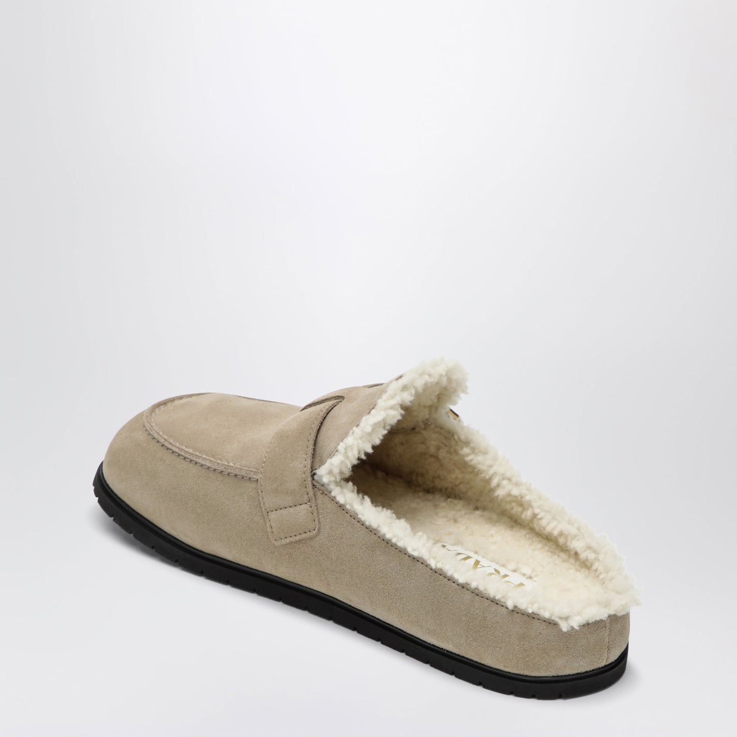 Prada Desert Suede Clogs With Shearling Lining Women PRADA