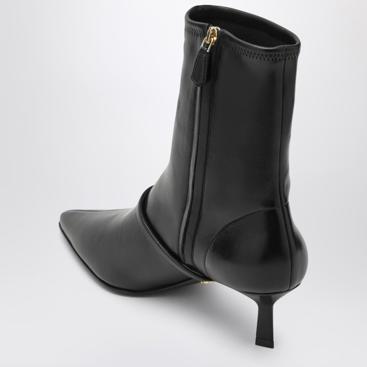 Prada Black Ankle Boots In Stretch Nappa Leather Women PRADA