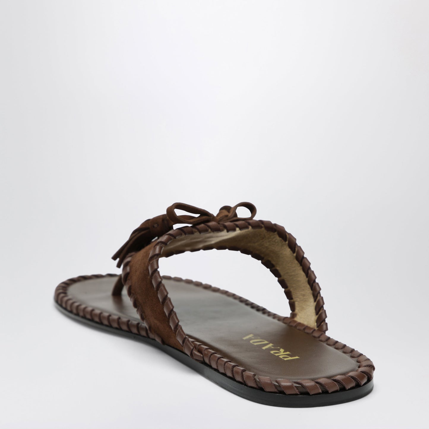 Prada Flip-Flops In Suede And Nappa Leather With Tassels Women PRADA