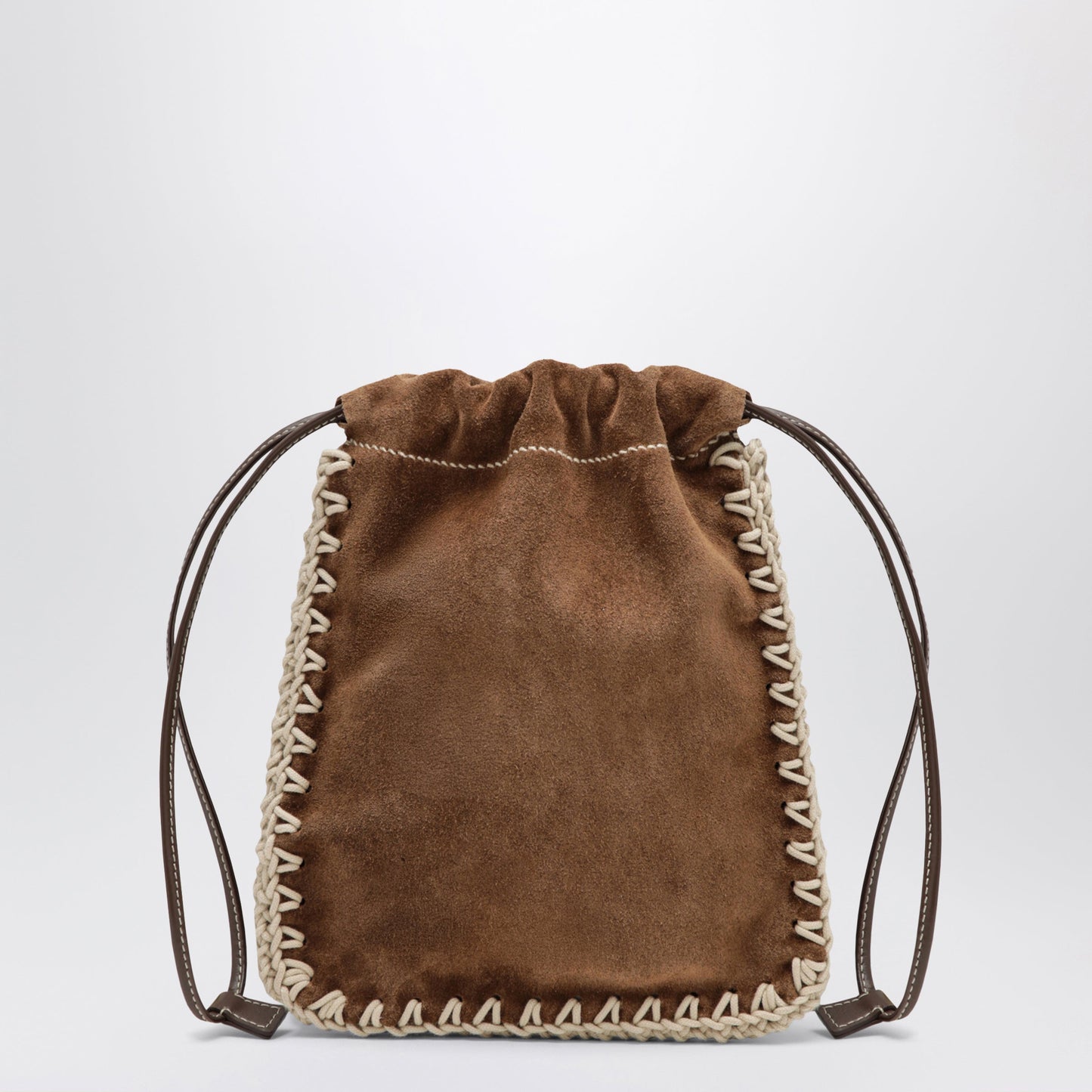Prada Cocoa Suede Smartphone Holder Women PRADA
