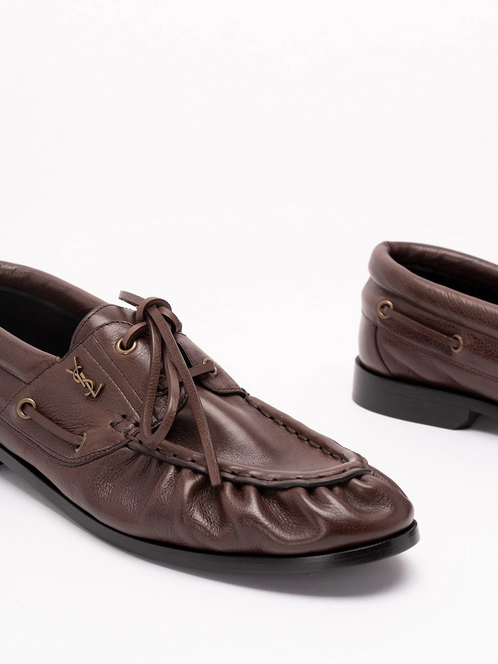 Saint Laurent Men Le Loafer Bateau In Smooth Leather