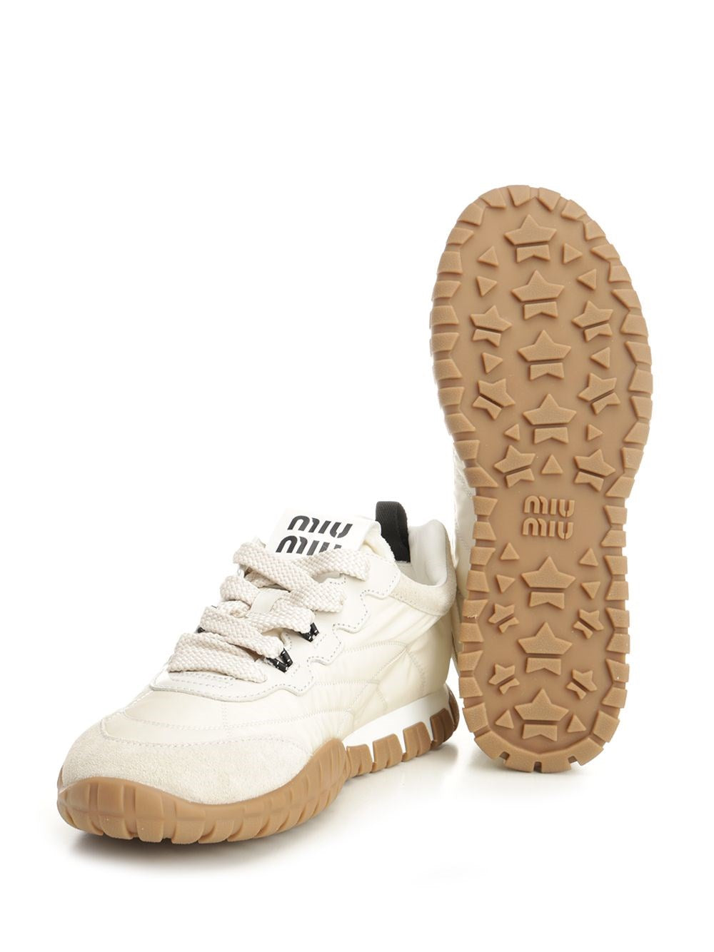 Miu Miu Women “Tyre” Sneakers In Technical Fabric And Suede Leather MIU MIU